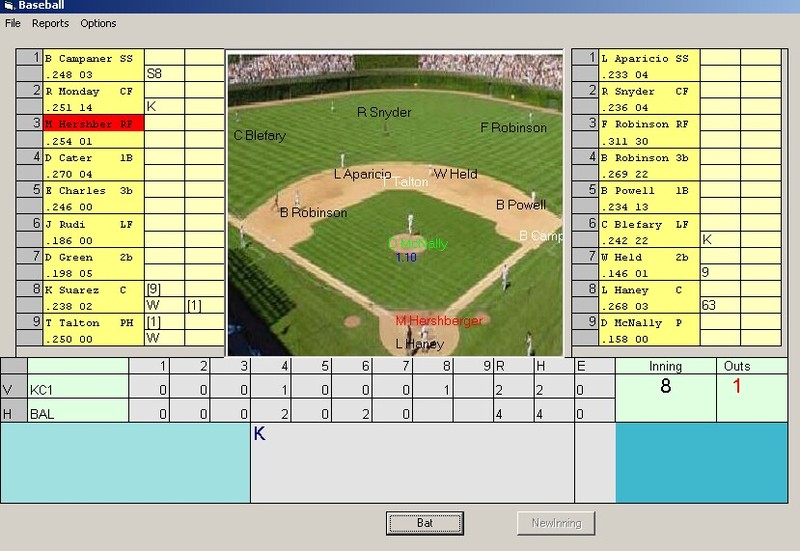 Impossible Dream Baseball Game Screenshot